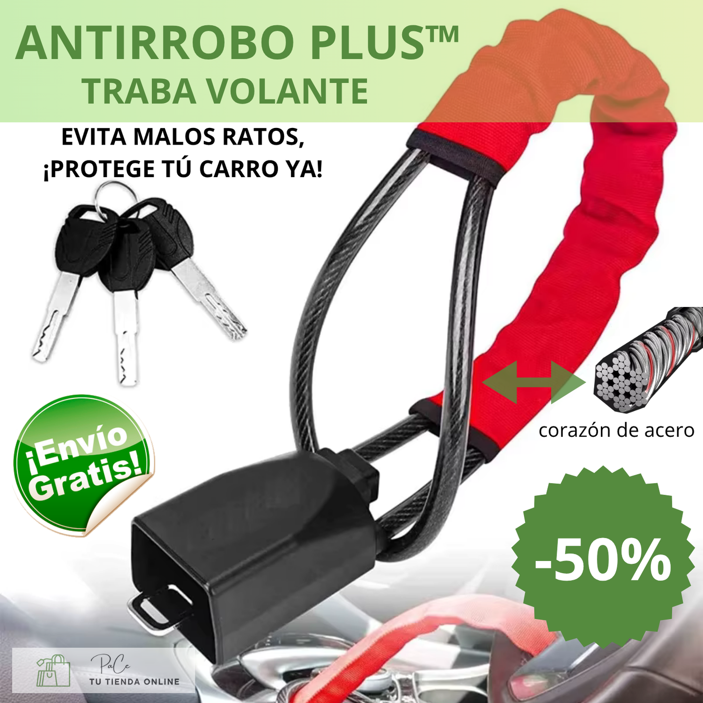 Traba Volante Antirrobo Plus™