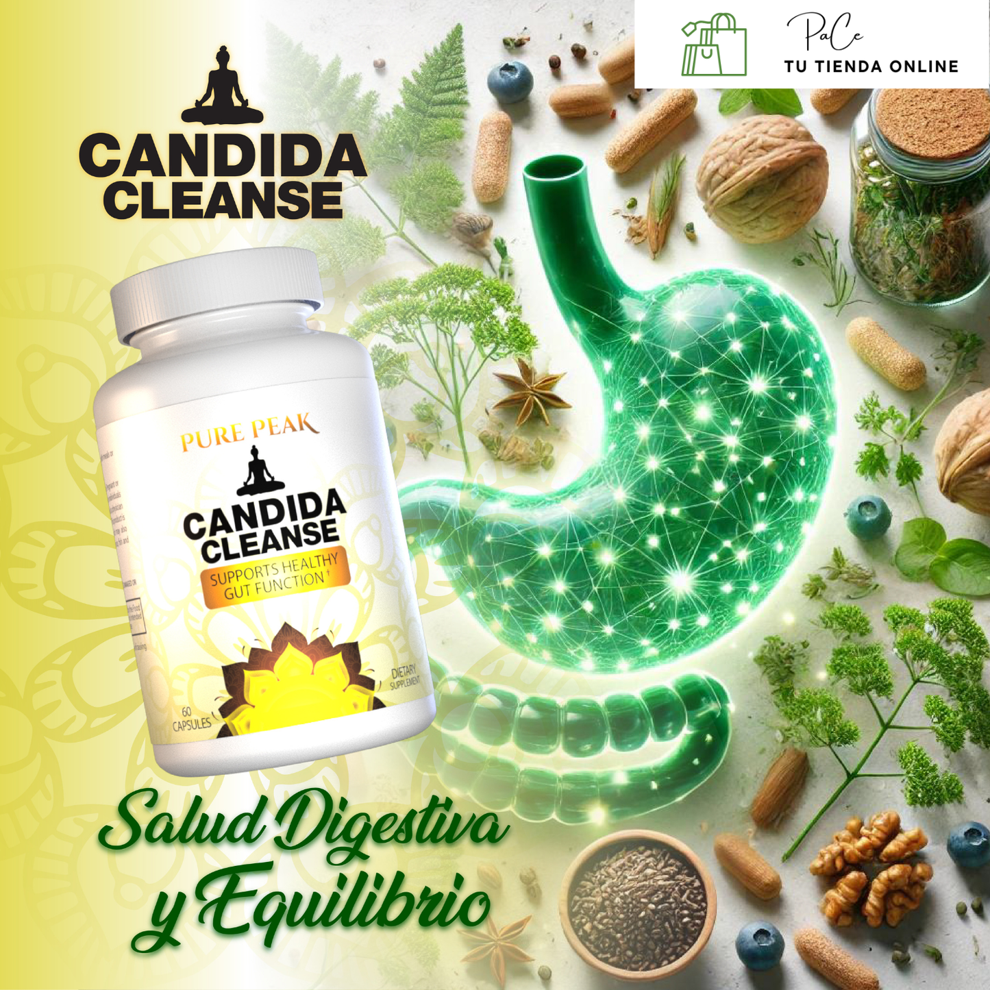 Candida Cleanse™ Transforma tu salud digestiva